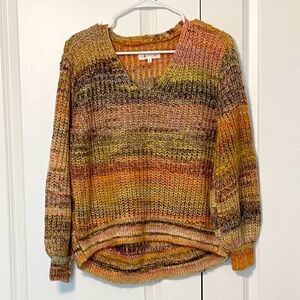 Lou & Grey Multicolor V-Neck Sweater